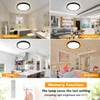 Unicozin Dimmable LED Flush Mount Ceiling Light with Remote Control,
