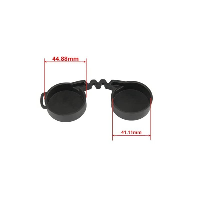 10x42 Rubber Lens Caps for Binoculars + Rainguard,Objective Optics Protection