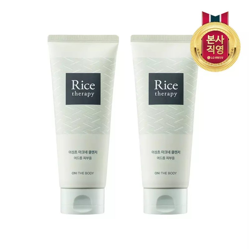 On The Body 온더바디 라이스테라피 어성초 아크네 폼클렌징 150g×2개 On