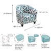 GOSTADY Club Chair Slipcover 2 Piece Printed Tub Chair Slipcover