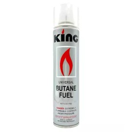 King Super Premium 5X Quintuple Refined Butane Fuel 300 ml 6 oz.