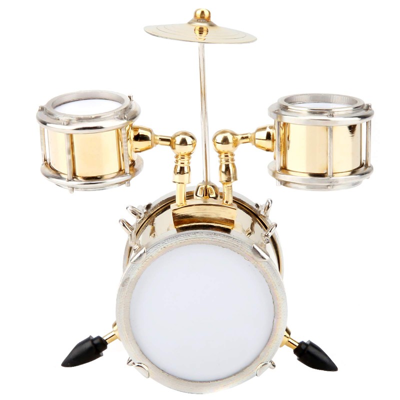 Musical Instrument Ornament, Miniature Musical Instrument Replica Drum Kit Ornament