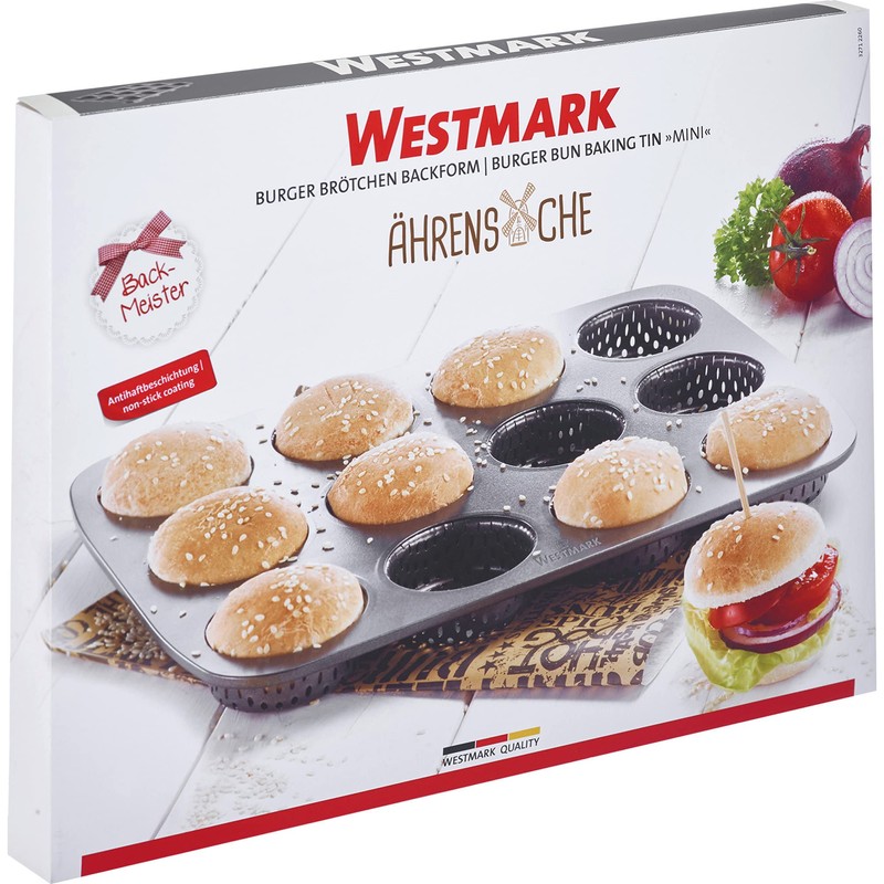 Westmark Burger 32712260 Baking Mould for 12 Burger Buns, Diameter
