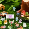 100PCS Luminous Mini Resin Ducks Tiny Animals Glow in The