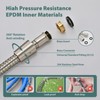 Vzasei 59 Inches 304 Stainless Steel Brushed Nickel Shower Hose