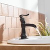 Black Bathroom Faucet Sink Waterfall Bath Faucets Single Handle Single