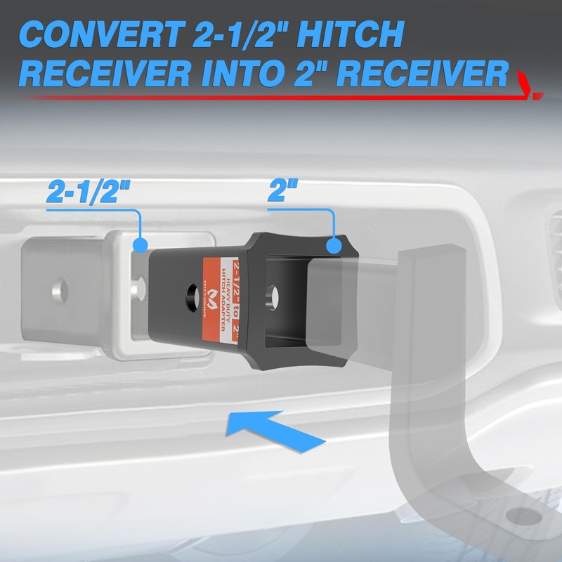 MICTUNING Upgraded 2-1/2 inches Class V to 2 inches Class
