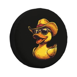 Cute Duck Spare Tire Cover Universal Wheel Tire Cover Funny Cartoon Duck Tire Protectors for Travel Trailer Rv SUV Truck Camper and Many Vehicle 17 Inch