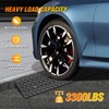 Nilight 3.2" Rise Curb Ramps, Heavy Duty Rubber Driveway Threshold