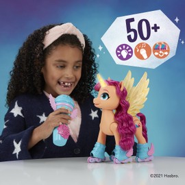 My Little Pony: A New Generation Movie Sing 'N Skate Sunny Starscout - Interactive 9-Inch Remote Control Toy with 50 Reactions, Lights