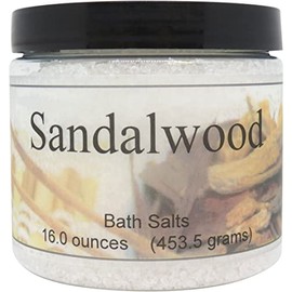 Sandalwood Bath Salts by Eclectic Lady, 16 ounces