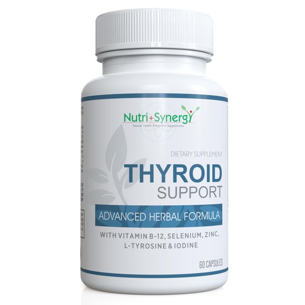 Nutri + Synergy Thyroid Support - with L-Tyrosine, Iodine, Vitamins