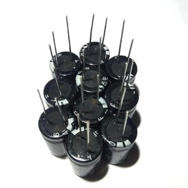 Milageto 10 Aluminum Electrolytic Capacitors / 68uf Electrolysis 16x25mm 450V Radial Long Leads 105° / Electronic Component Kit /