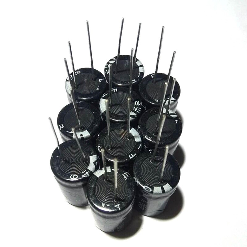 Milageto 10 Aluminum Electrolytic Capacitors / 68uf Electrolysis 16x25mm 450V