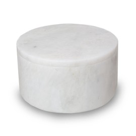 Taj Mahal Marble Keepsake Urns - Extra Small - Holds Up to 21 Cubic Inches of Ashes - White Cremation Urn for Ashes