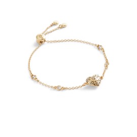 COACH Womens Signature Quilted Heart Slider Bracelet