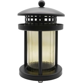 Grave Lantern with Columns 21 cm (Black)