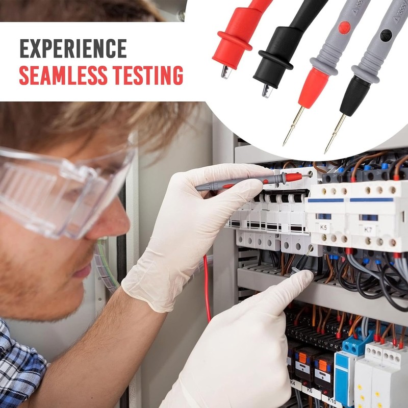 ULTRICS Multimeter Test Leads, PT1005 1000V 10A Multi-meter Test Probes