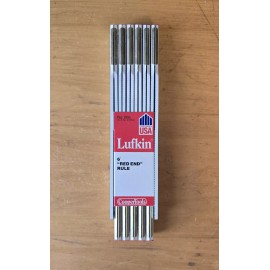 LUFKIN 6' (foot) "RED END" FOLDING WOOD RULE - No. 066 - NEW