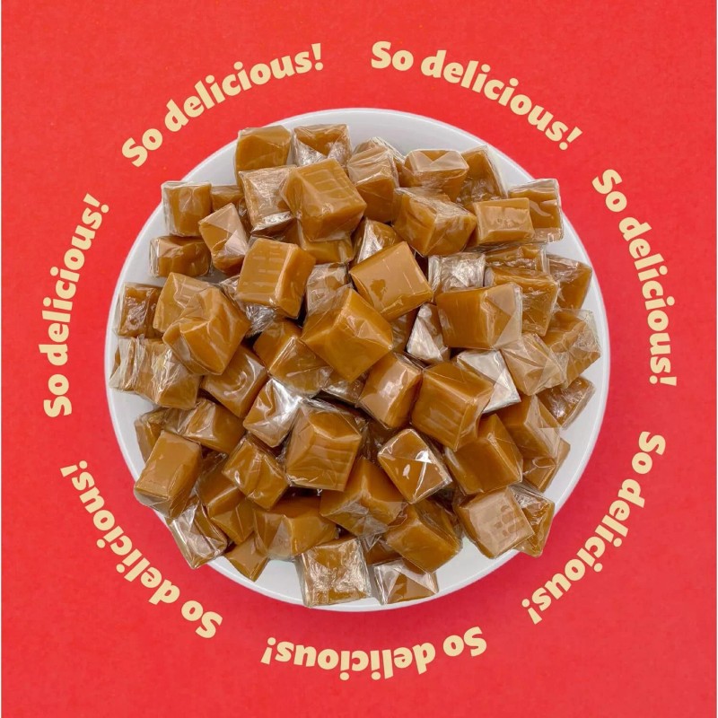 iLike! Vanilla Caramel Squares Candy, Individually Wrapped, 1,5 Pound Pack