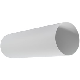 HVAC OV 4"" Inch Round Straight 12"" Inch Long Plastic Duct - Exhaust & Air Supply Pipeline - Heating & Cooling, HVAC Ventilation Tube, White