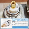 RP25513 Faucet Stem Assembly Compatible with Delta Two Handle Faucet