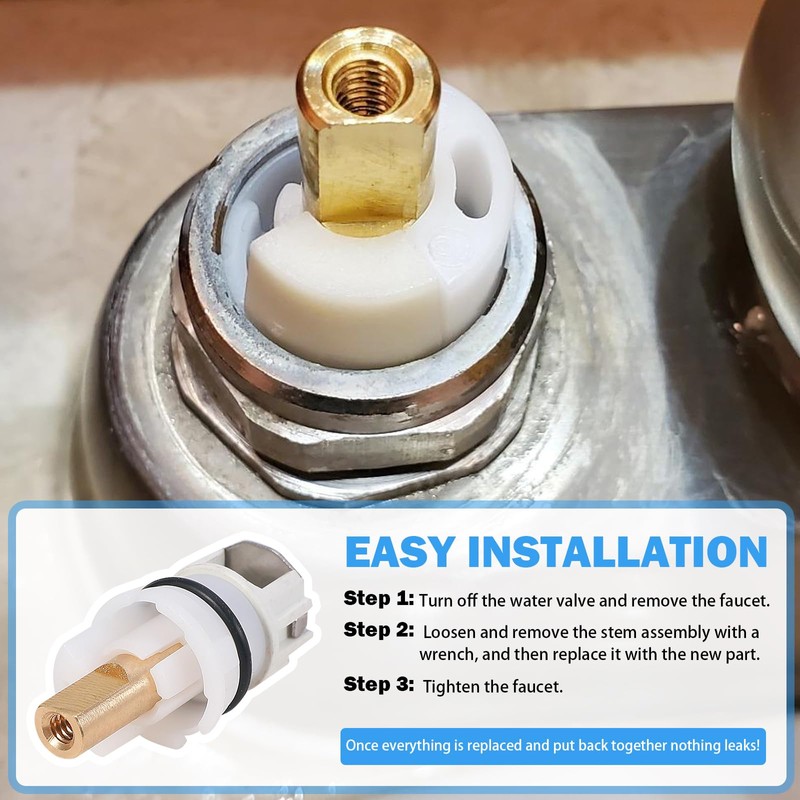 RP25513 Faucet Stem Assembly Compatible with Delta Two Handle Faucet