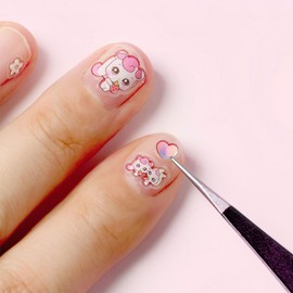 Catch Teenieping Hachu Gyu Nail Deco Sticker