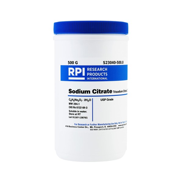 Trisodium Citrate, Dihydrate, [Citric Acid, Trisodium Dihydrate], 500 Grams