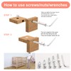 weideer 30sets Crib Screws Hardware Replacement Kit Baby Bed Frame