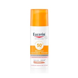 EUCERIN Pigment Control SPF50+ con Color Medio Gel-Crema Solar Facial 50ml
