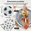 YTAXYZWR Servizi da Tavola a Tema Calcio - 40 Pezzi,
