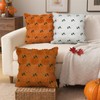 MEHOFOND Fall Pillow Covers 18x18 Set of 2 3D Embroidered