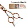 Fenice Peak Professional Dog Grooming Scissors Pet Curved Chunker Shears