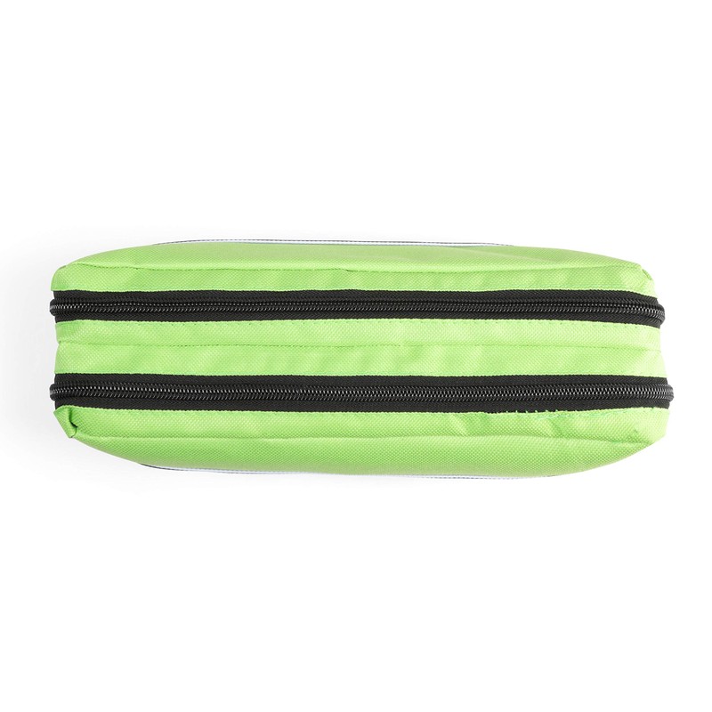 Arpan X-Large Size Double Zip Fabric Pencil Case - Ideal