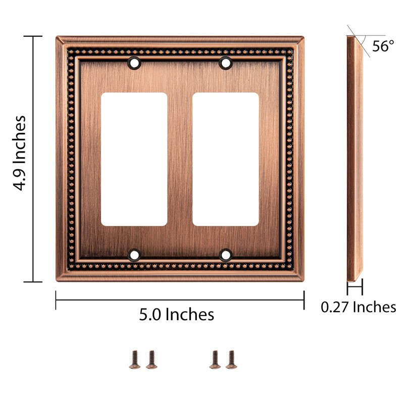 Henne Bery Sunken Pearls Decorative Wall Plate Switch Plate Outlet