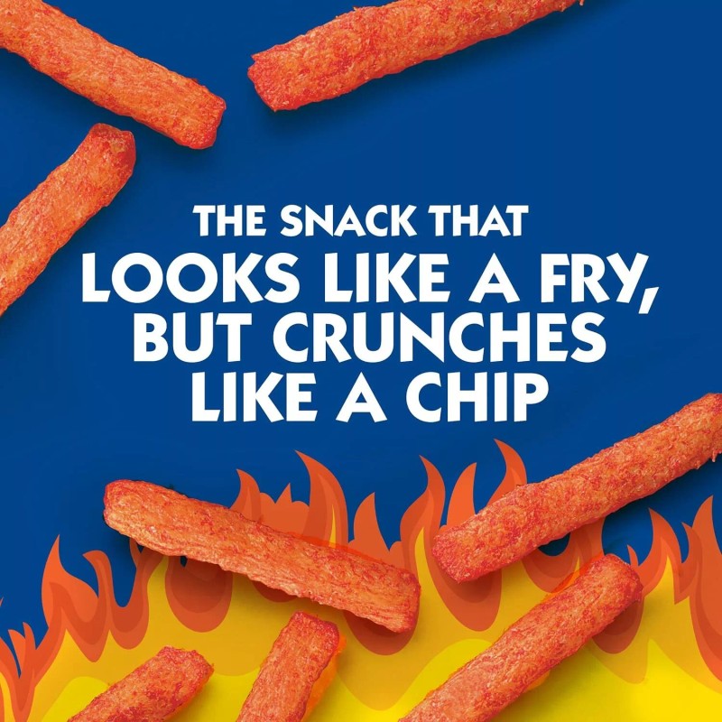 Andy Capp's Fire Fries, Corn & Potato Snacks, 3 oz