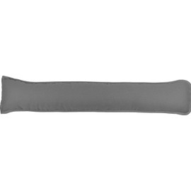 Prime Lines UK Hollowfibre Draught Excluder Stopper Cushion - Heavy Door Stopper Cushion For Bottom Door/Window - Guard Insulator - 90x18cm (Grey)