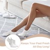 VEGCOO 6 Pairs White Trainer Socks Women Men, Breathable Cotton