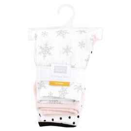 Hudson Baby Unisex Baby Thermal Tapered Ankle Pants 4pk, Snowflake, 3T