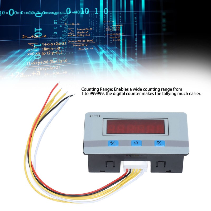 Digital 1-999999 6-Digit Counter with NPN and PNP Signal Input