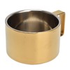Coffee Cup Gold Fashionable Design Wearable Convenient Practical Stainless Steel