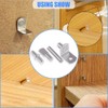 Glarks 120-Pieces 4 Styles Shelf Bracket Pegs Cabinet Furniture Shelf