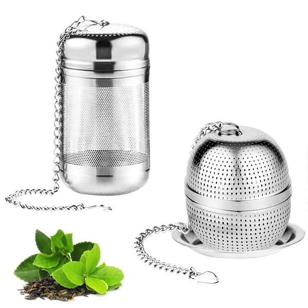 Monsully 2 Pack Tea Infuser for Loose Tea, Stainless Steel