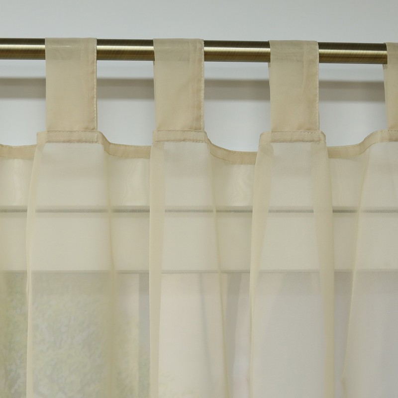 ESLIR Tab-Top Curtains Window Curtain Transparent Voile 1 Piece