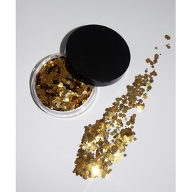 Rhythm Biodegradable Chunky Glitter // Karizma Beauty Gold Bio Glitter Eco Glitter Face Glitter 8g