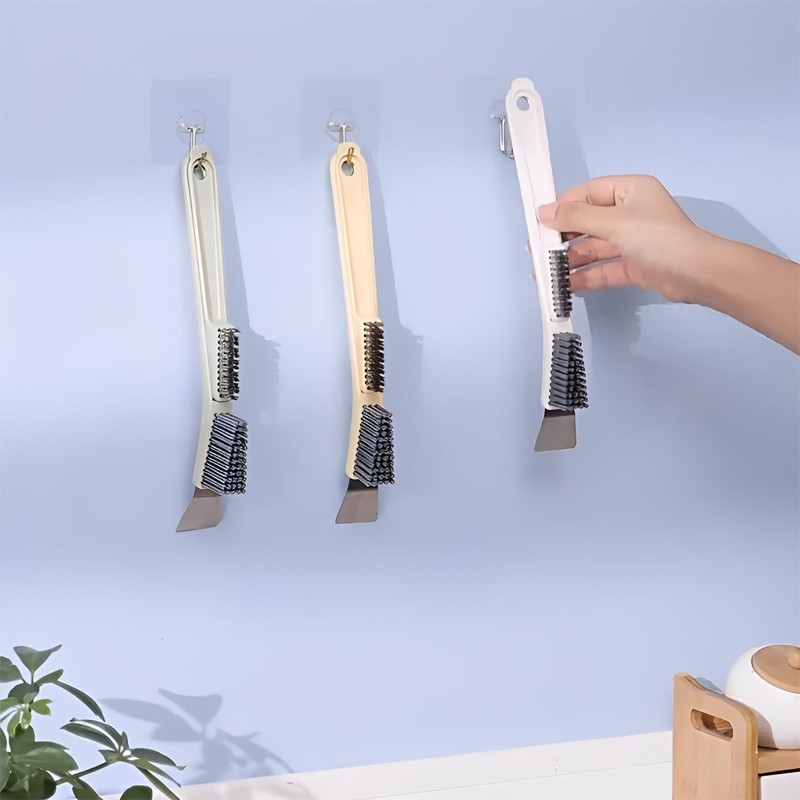 Multifunctional Cleaning Brush with Nylon & Wire Brush and Cleaning