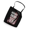 Husband Daddy Protector Hero American Flag Gift Tote Bag
