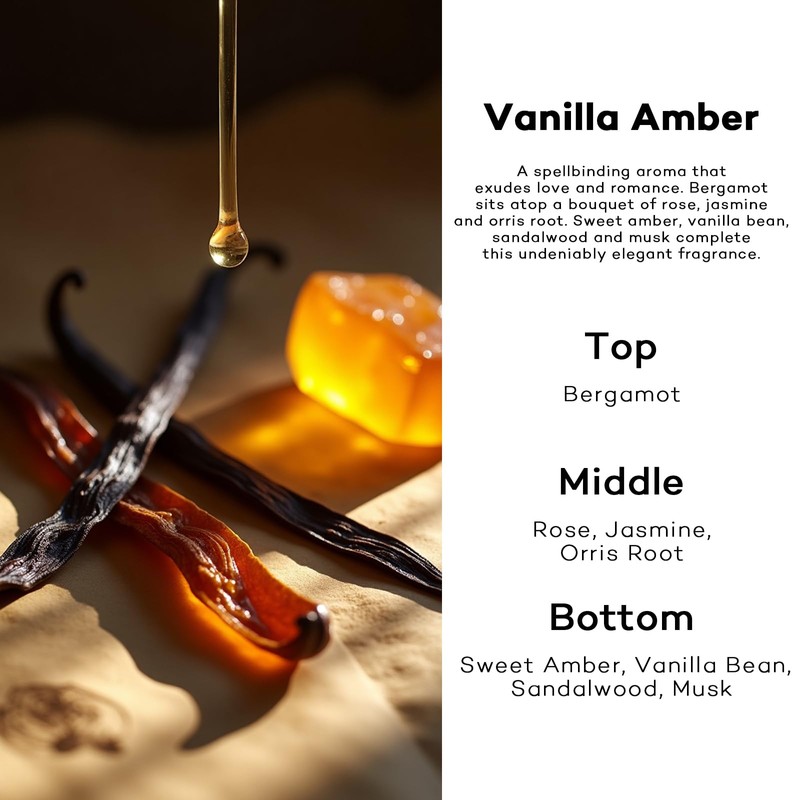 Car Air Freshener Hanging 2 Pack, Vanilla Amber Air Freshener