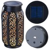 Lunartec Bluetooth Lantern: Smart Solar Lantern Metal RGB CCT LEDs